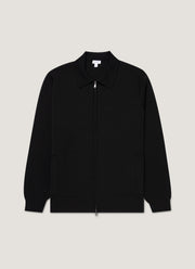 Men's Merino Milano Zip Jacket in Black