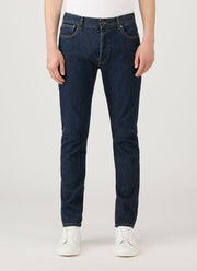 Men's Slim Fit Jeans in Rinse Wash Denim