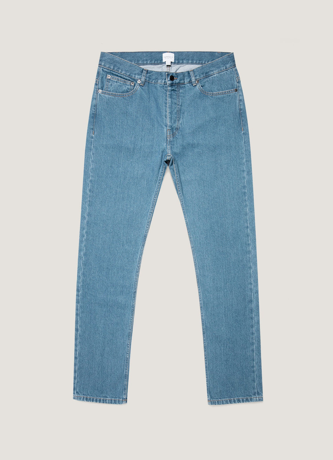Men's Slim Fit Jeans in Mid Wash Denim