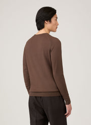Men's Extra-Fine Merino Crew Neck in Bark