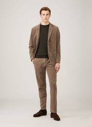 Men's Extra-Fine Merino Crew Neck in Dark Green