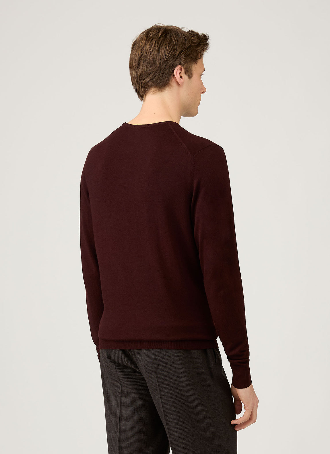 Men's Extra-Fine Merino Crew Neck in Bakelite