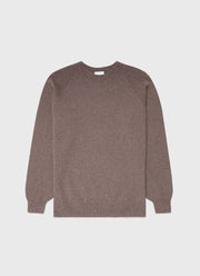 Men's Lambswool Crew Neck Jumper in Cedar