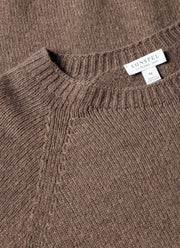 Men's Lambswool Crew Neck Jumper in Cedar