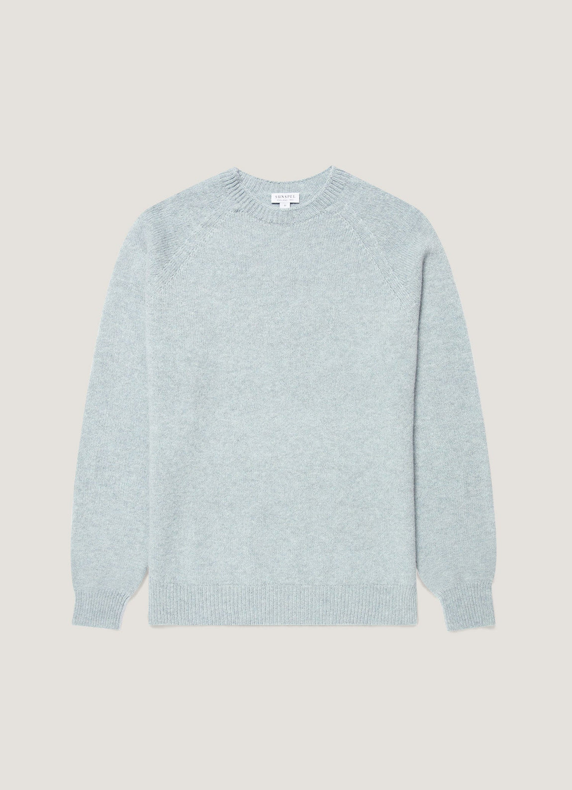 Men's Lambswool Crew Neck Jumper in Haar