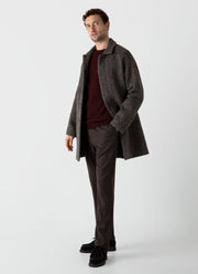 Men's Lambswool Crew Neck Jumper in Maroon