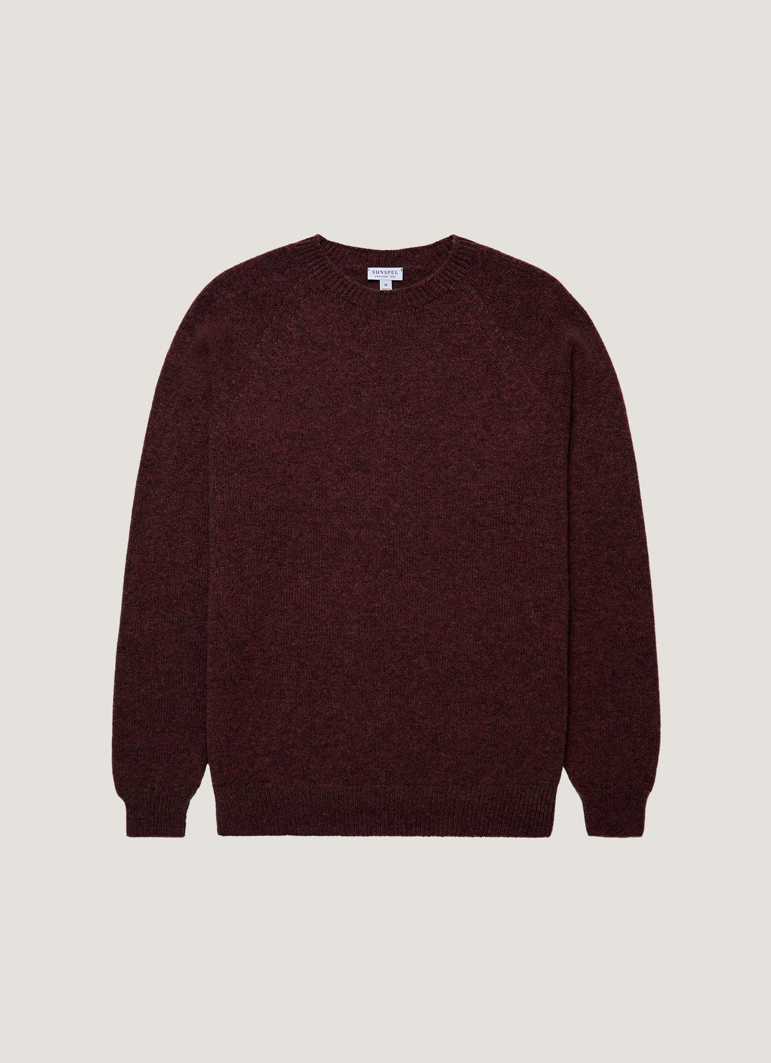 Men's Lambswool Crew Neck Jumper in Bakelite Twist