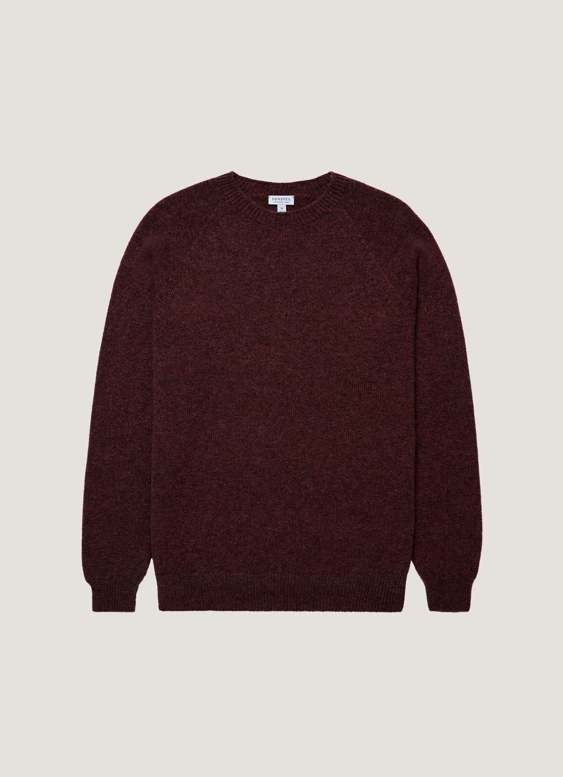 Men's Lambswool Crew Neck Jumper in Bakelite Twist