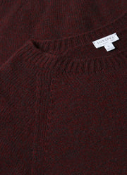 Men's Lambswool Crew Neck Jumper in Bakelite Twist