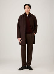 Men's Extra-Fine Merino Zip Neck in Bakelite