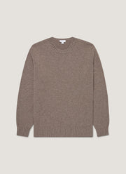 Men's Roxburgh Cashmere Jumper in Bark
