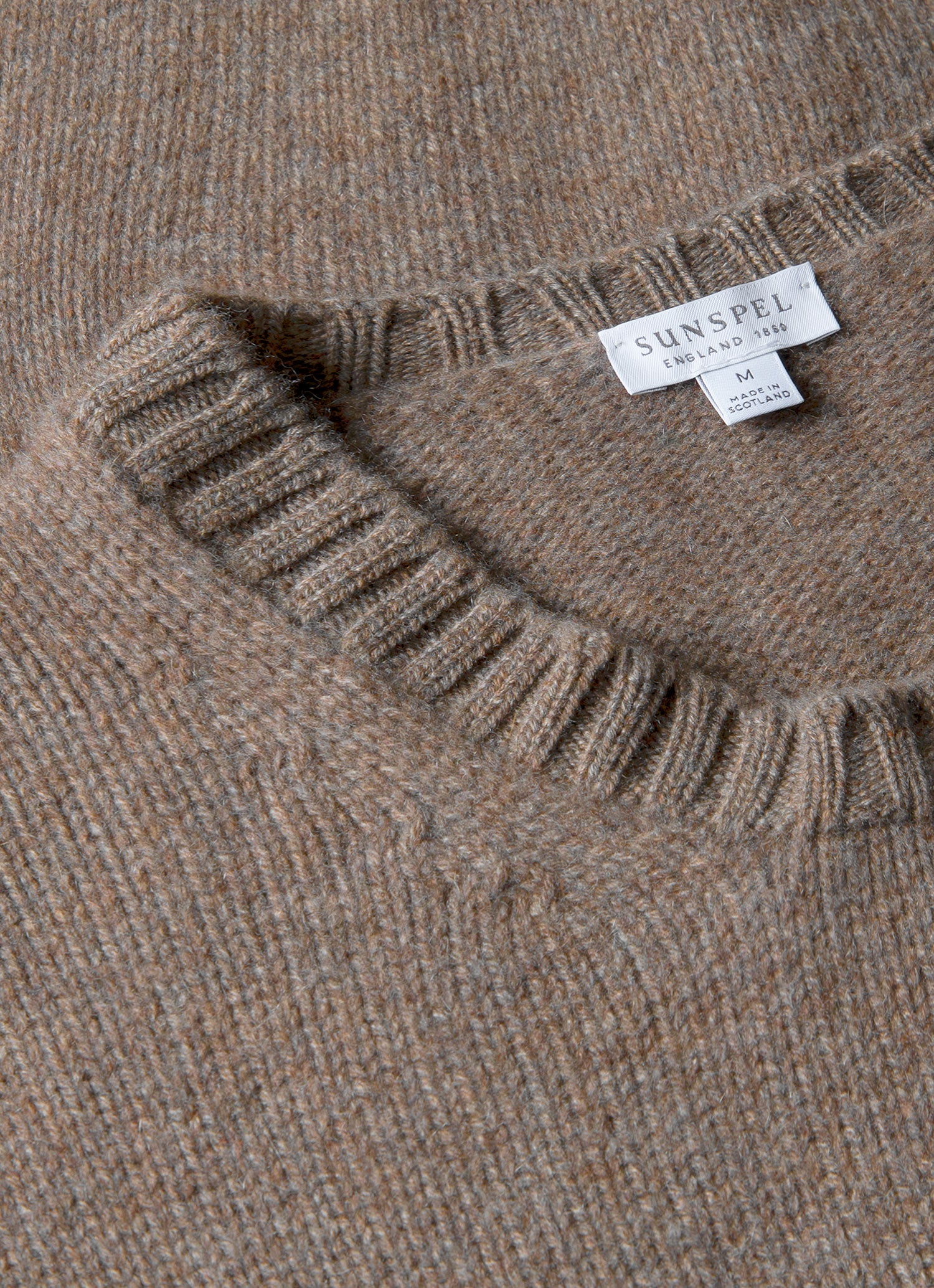 Men's Roxburgh Cashmere Jumper in Bark