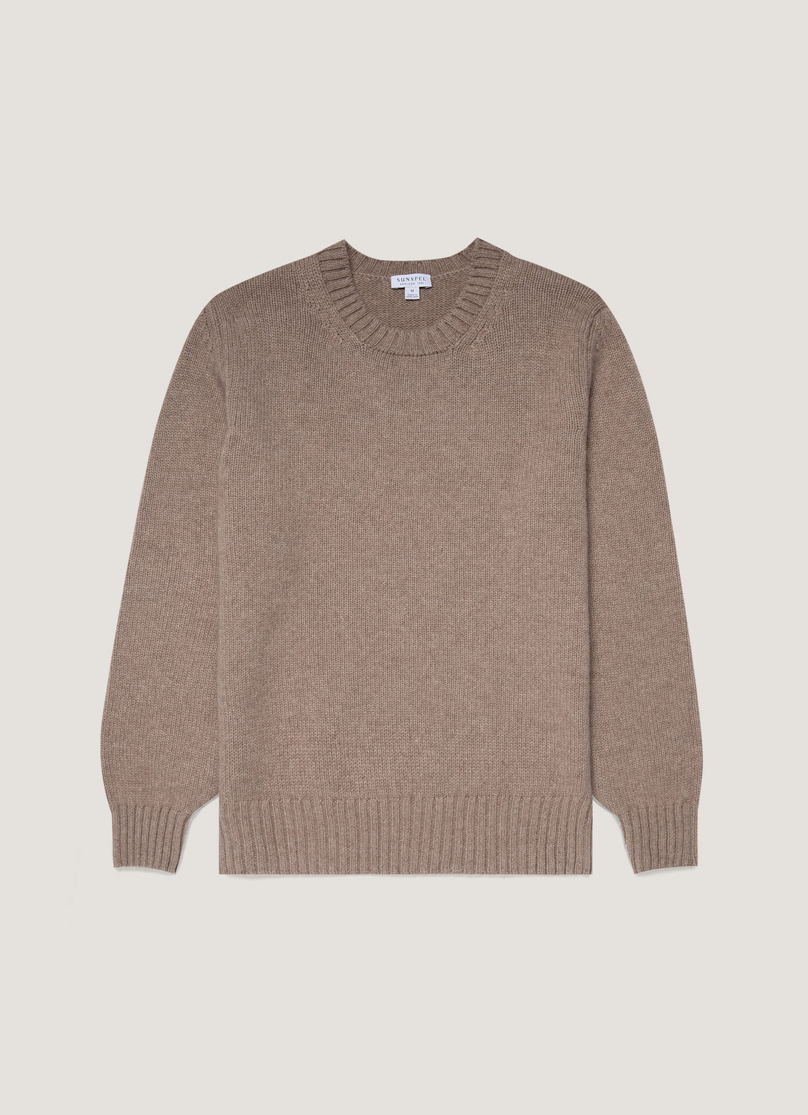 Men's Roxburgh Cashmere Jumper in Natural Brown