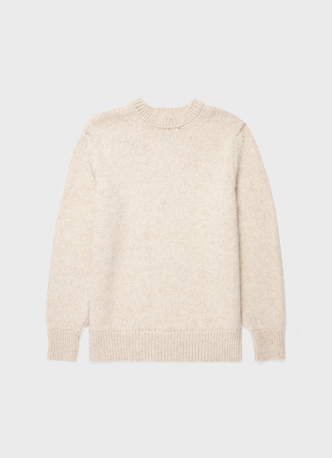 Men's Alpaca Wool Jumper in Ecru
