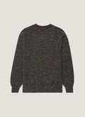 Men's Shetland Crew Neck Jumper in Charcoal