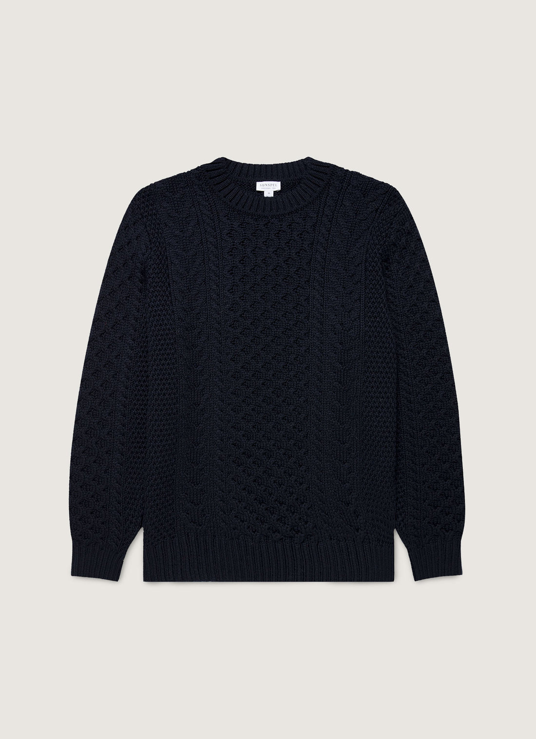 Men's Cable Knit Jumper in Navy