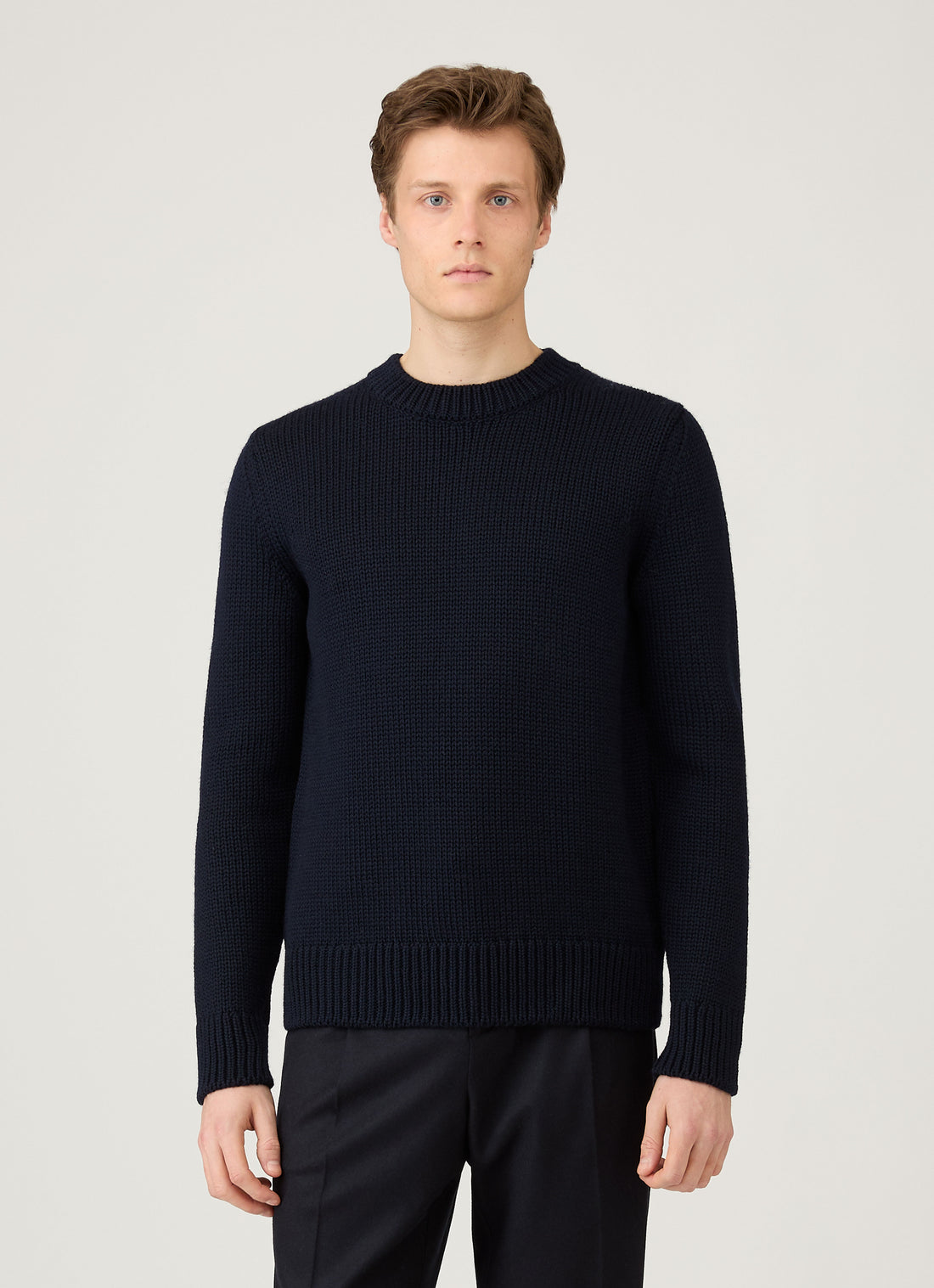 Men's Fisherman Jumper in Navy