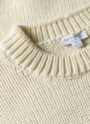 Men's Fisherman Jumper in Ecru