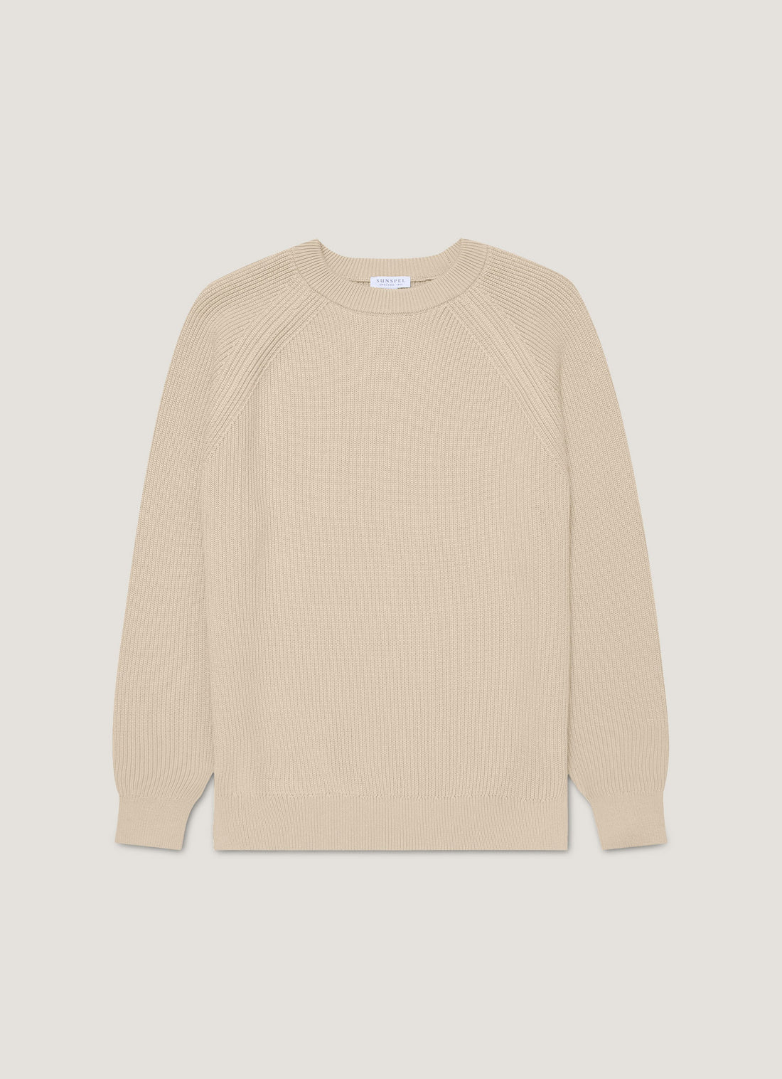 Men's Ribbed Jumper in Mink