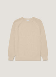 Men's Ribbed Jumper in Mink