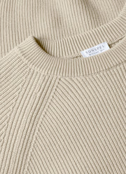 Men's Ribbed Jumper in Mink