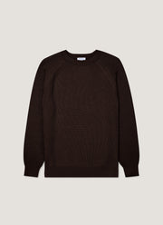 Men's Ribbed Jumper in Truffle