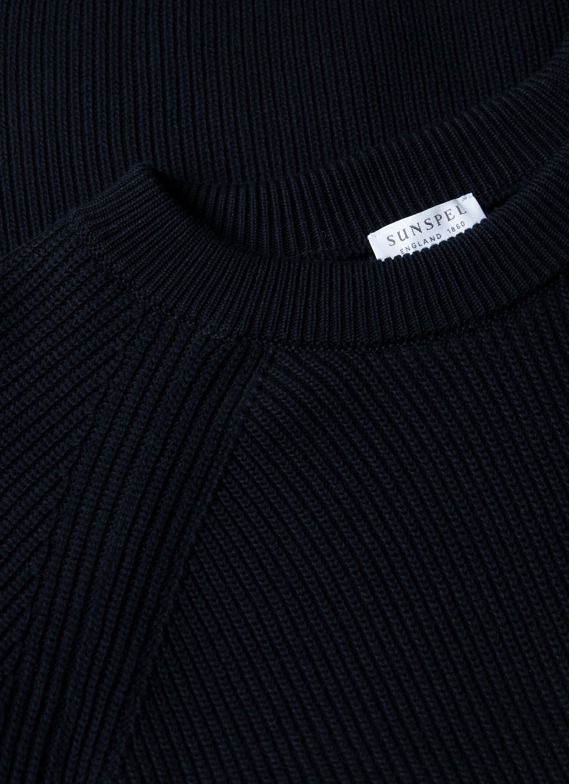 Men's Ribbed Jumper in Navy