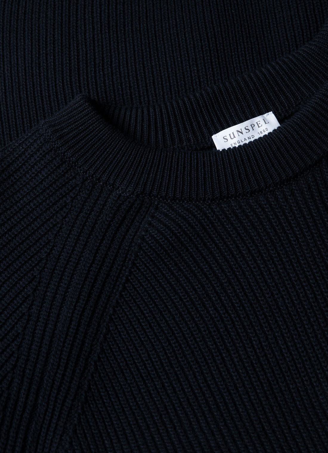 Men's Ribbed Jumper in Navy