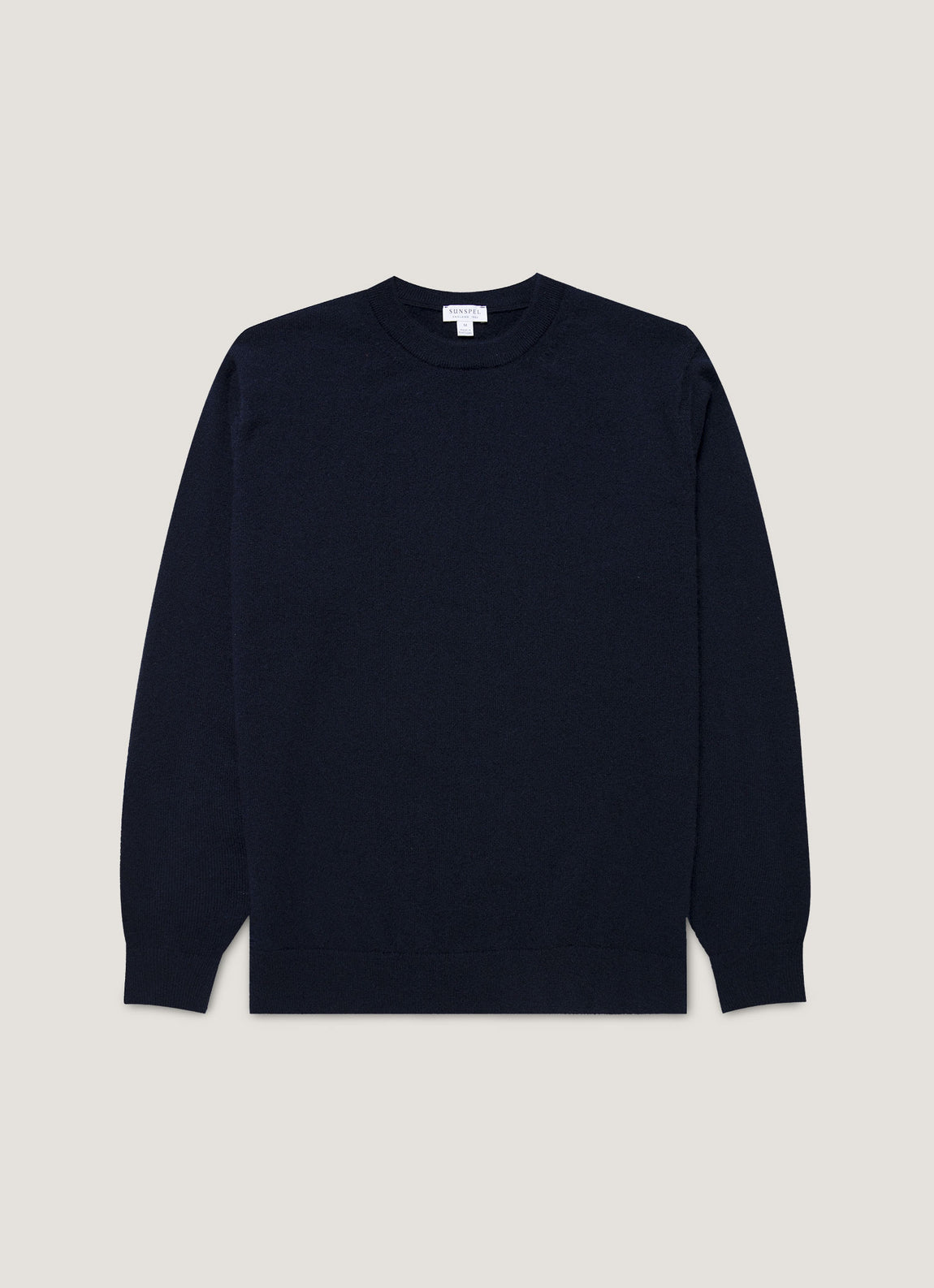 Men's Cashmere Crew Neck Jumper in Navy
