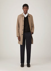 Men's Lambswool Vest in Charcoal Melange