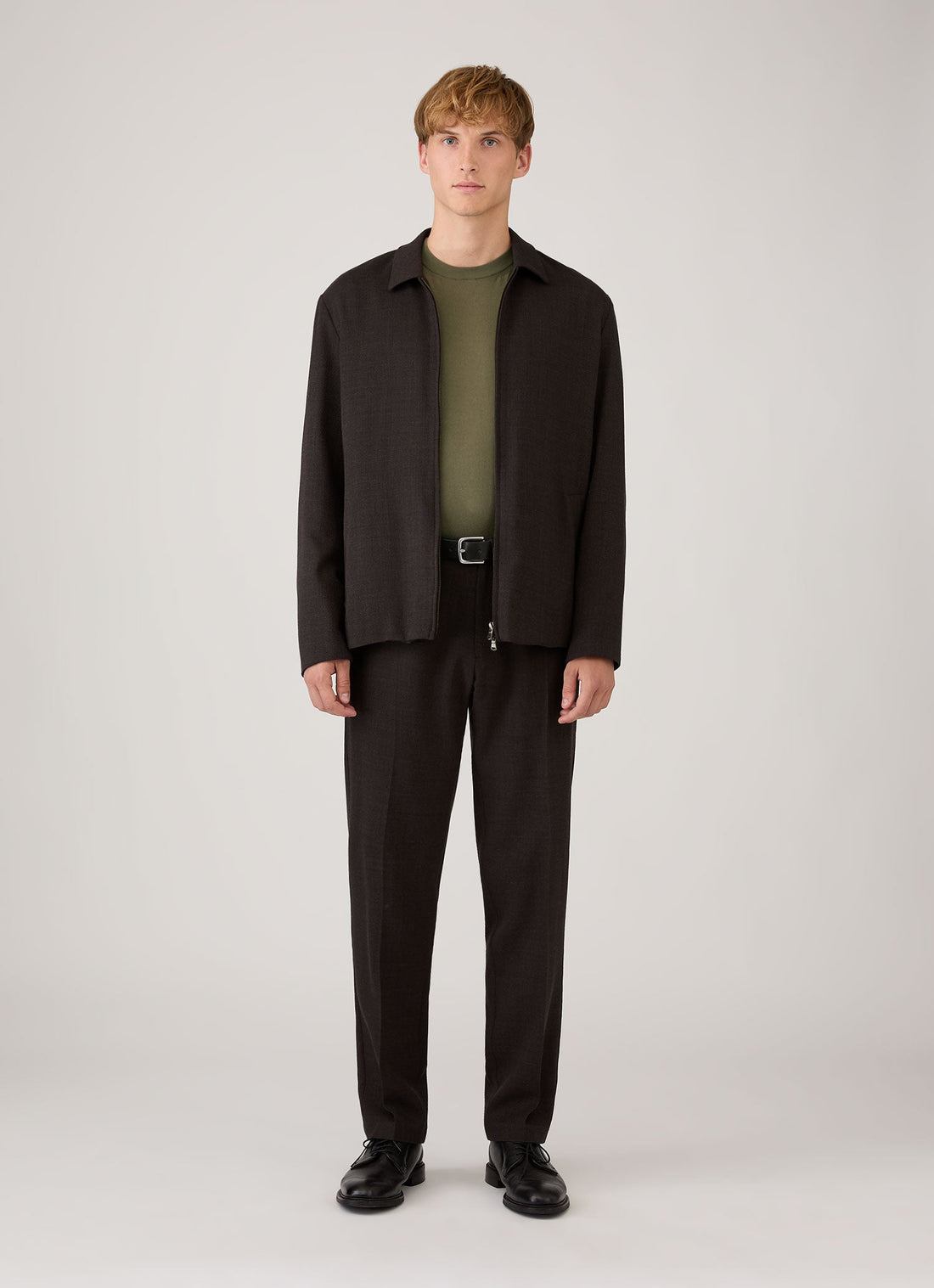 Men's Lightweight Cotton Jumper in Khaki