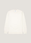 Men's Lightweight Cotton Jumper in Ecru