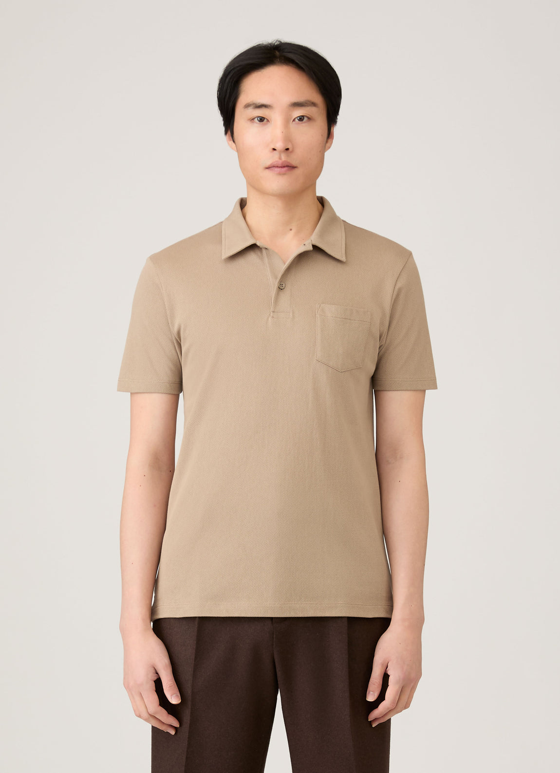 Men's Riviera Polo Shirt in Mink