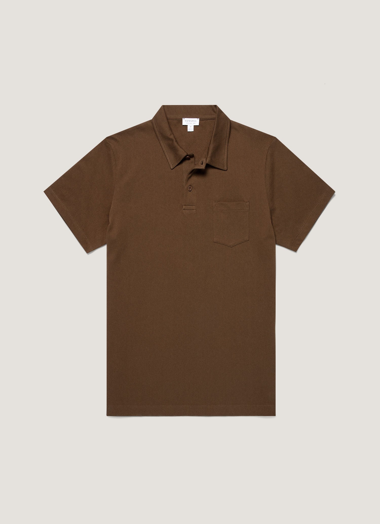 Men's Riviera Polo Shirt in Dark Walnut
