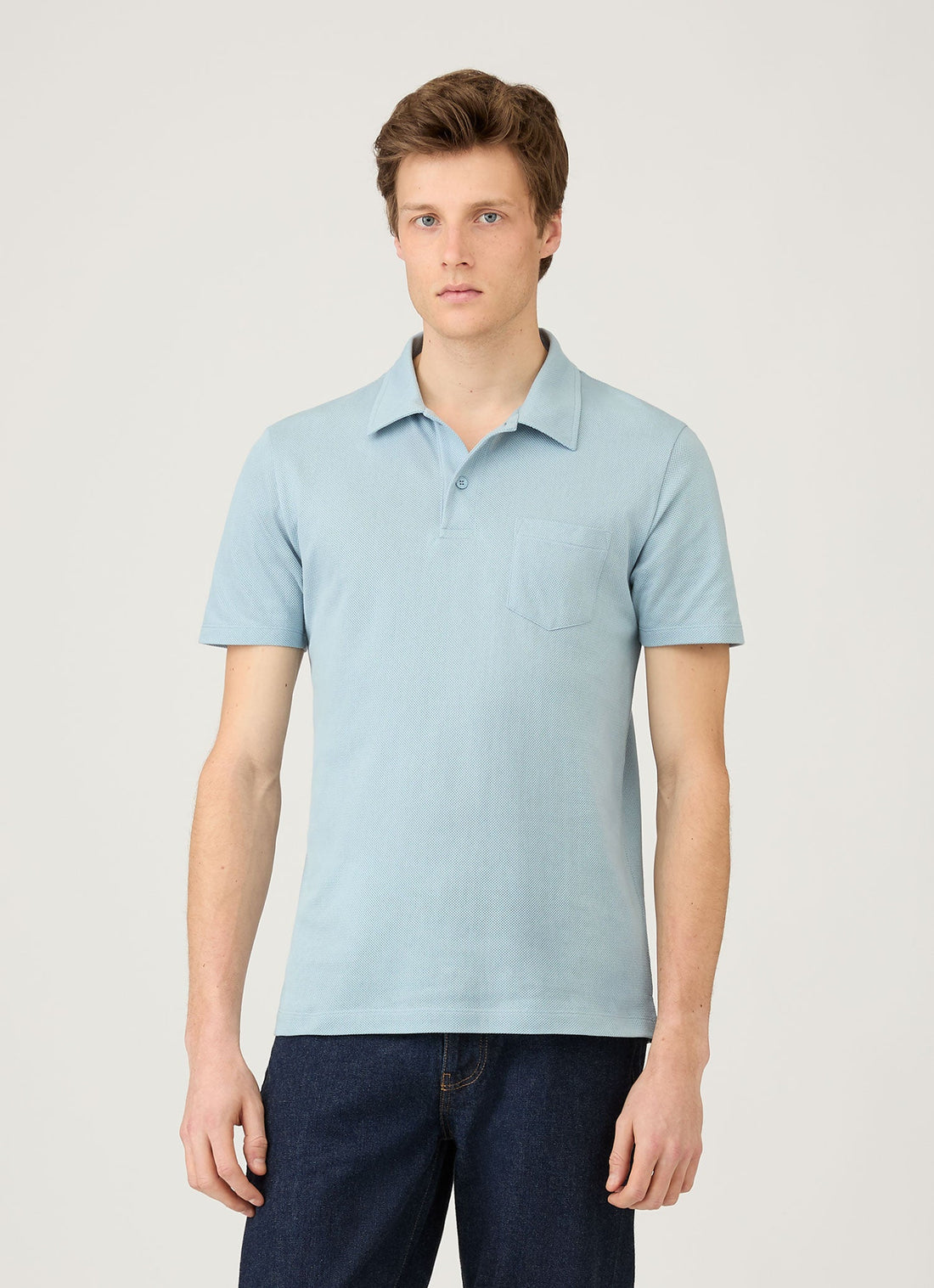 Men's Riviera Polo Shirt in Sky Blue