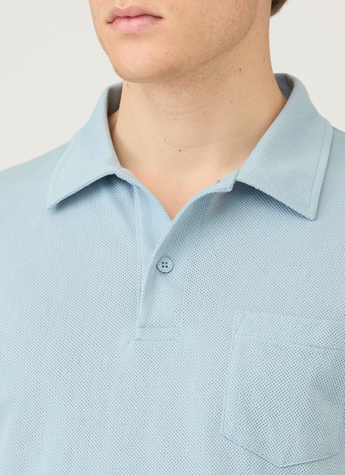 Men's Riviera Polo Shirt in Sky Blue
