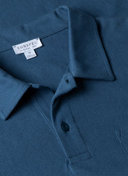 Men's Riviera Polo Shirt in Steel Blue