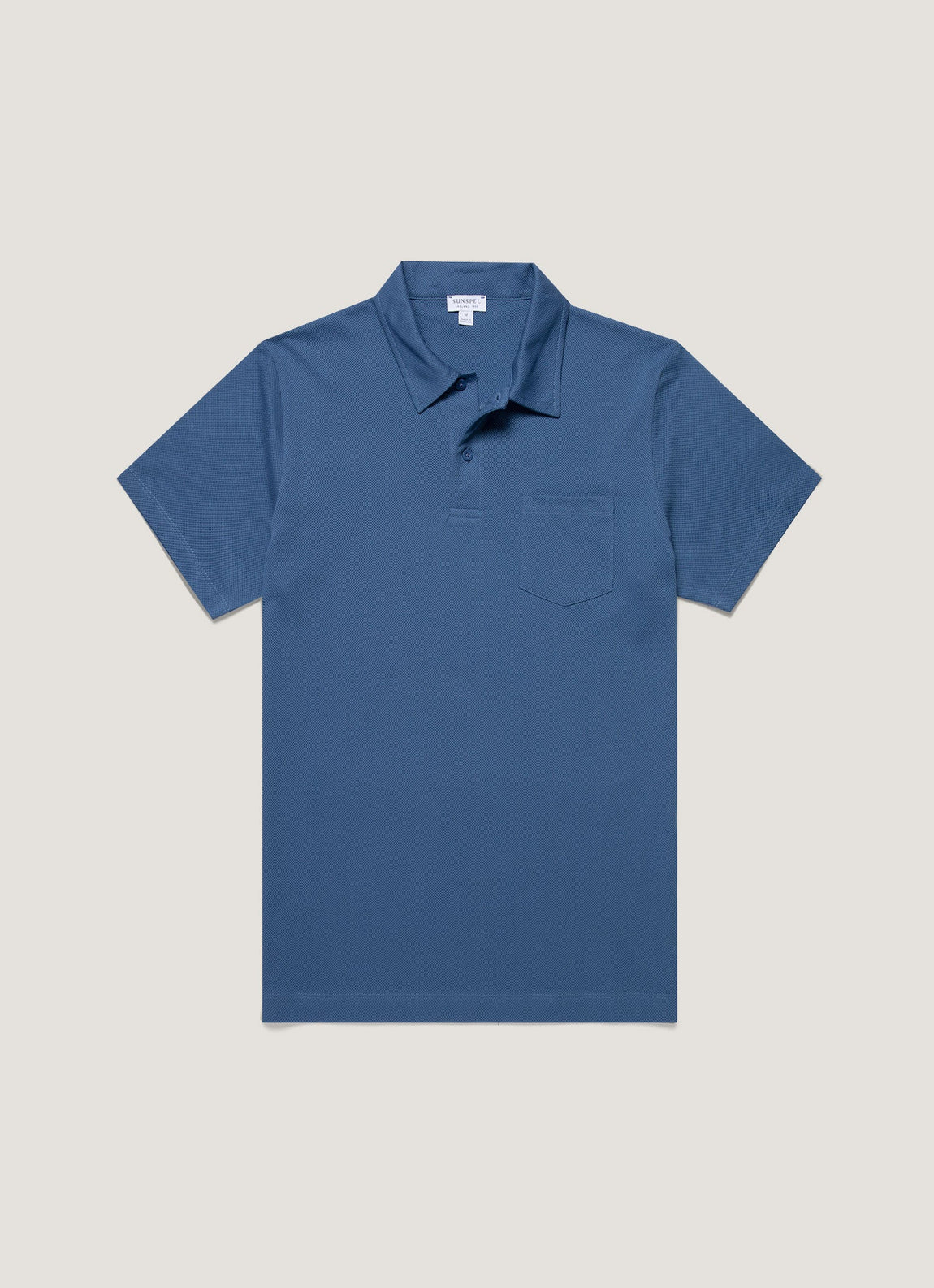Men's Riviera Polo Shirt in Soft Denim