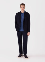 Men's Riviera Polo Shirt in Soft Denim