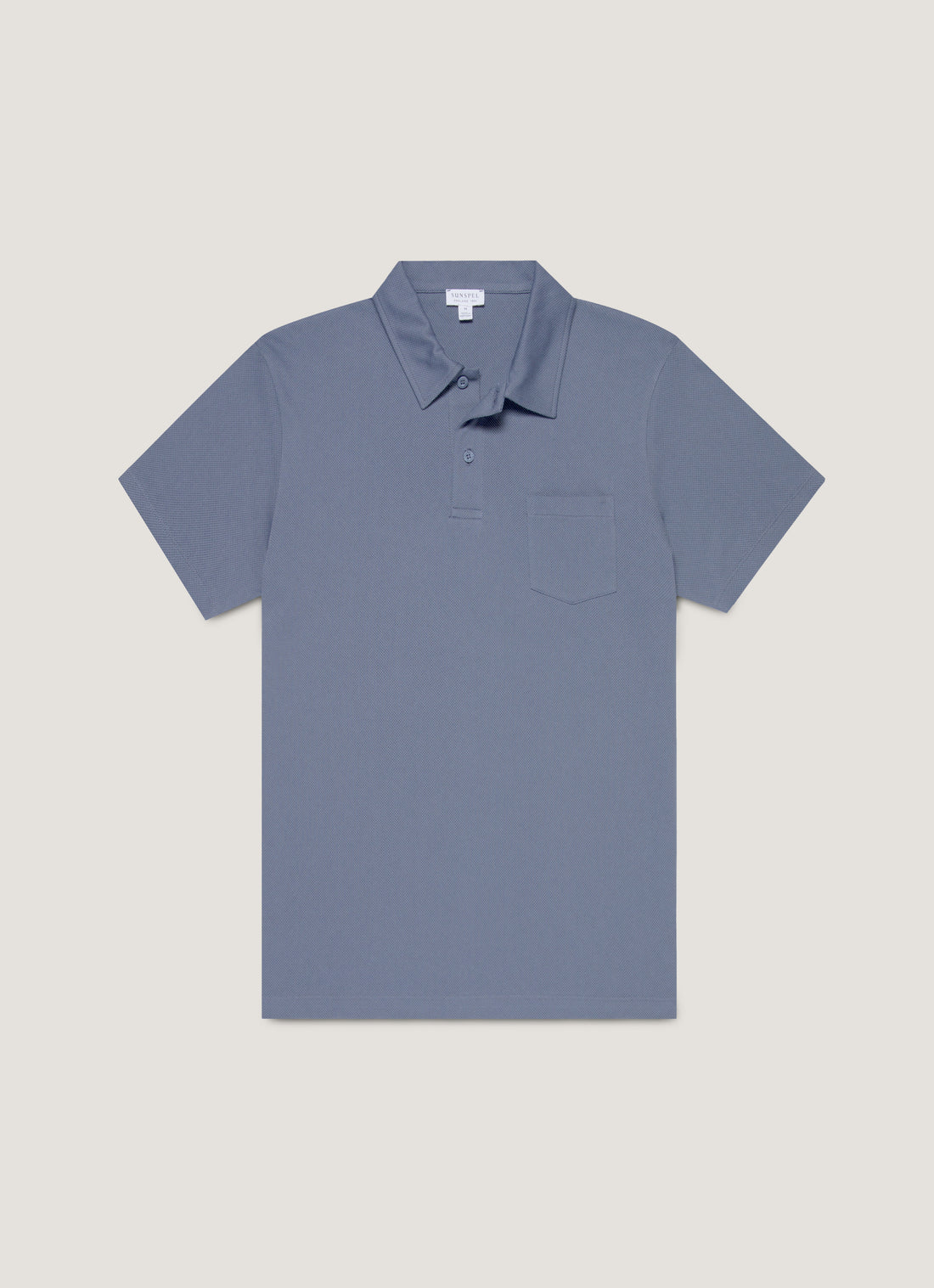 Men's Riviera Polo Shirt in Selvedge Blue