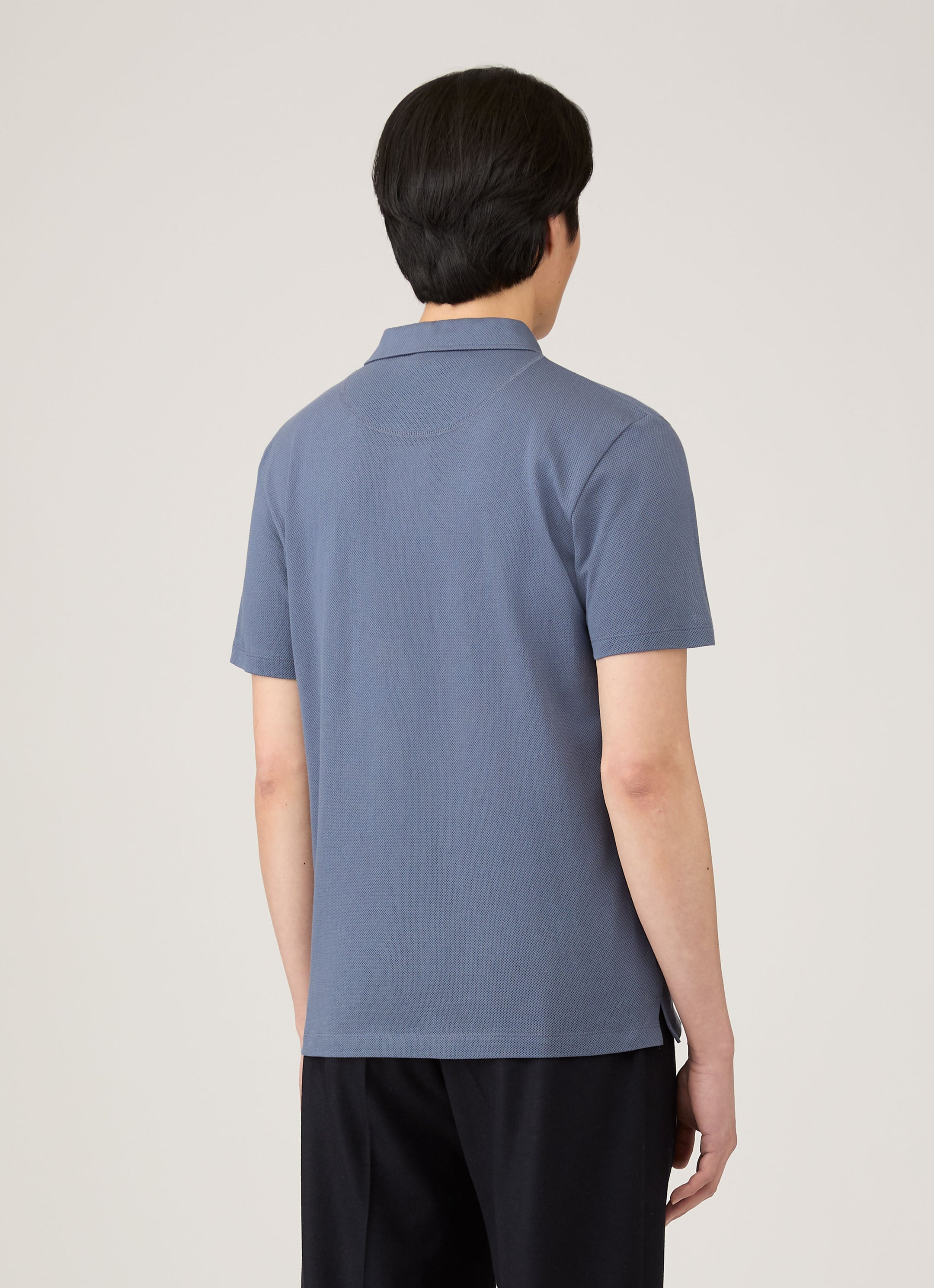 Men's Riviera Polo Shirt in Selvedge Blue