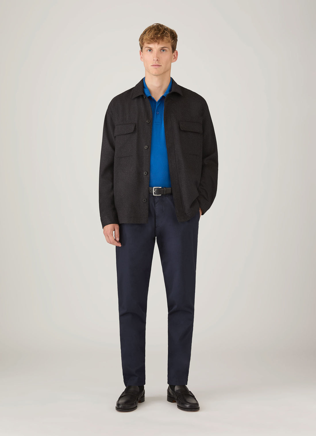 Men's Riviera Polo Shirt in Cobalt