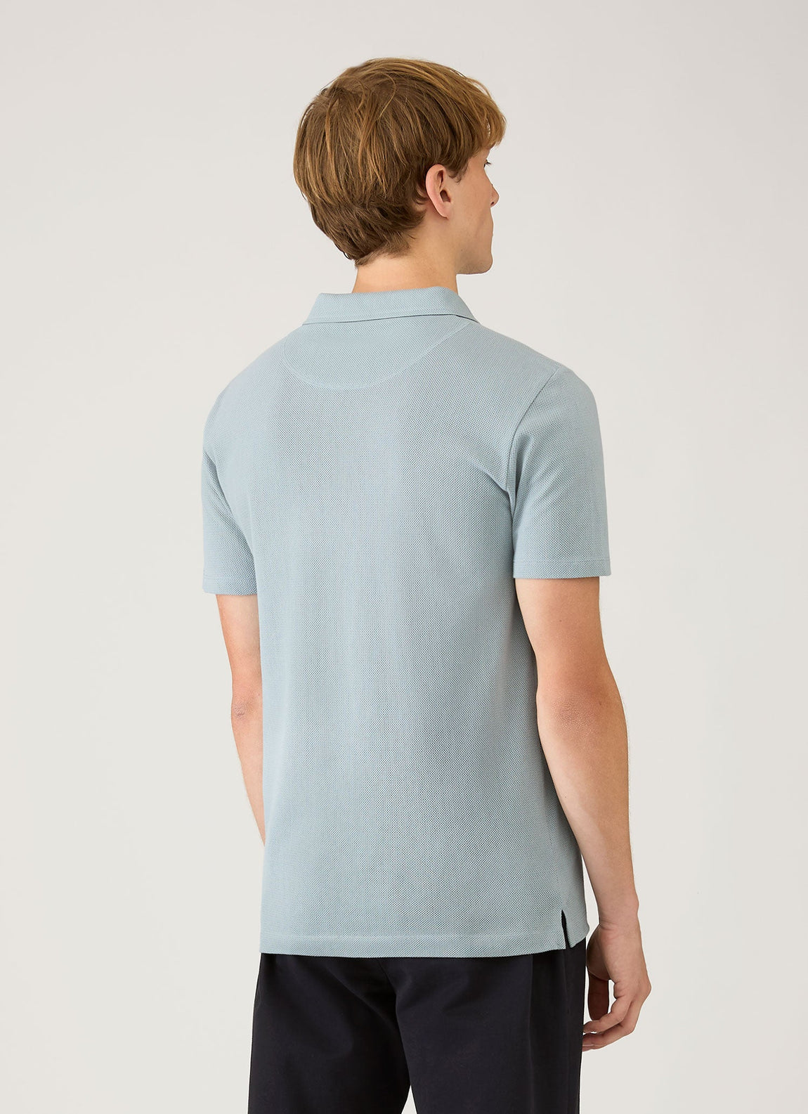 Men's Riviera Polo Shirt in Stone Blue