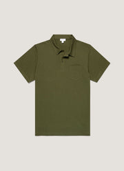 Men's Riviera Polo Shirt in Deep Olive