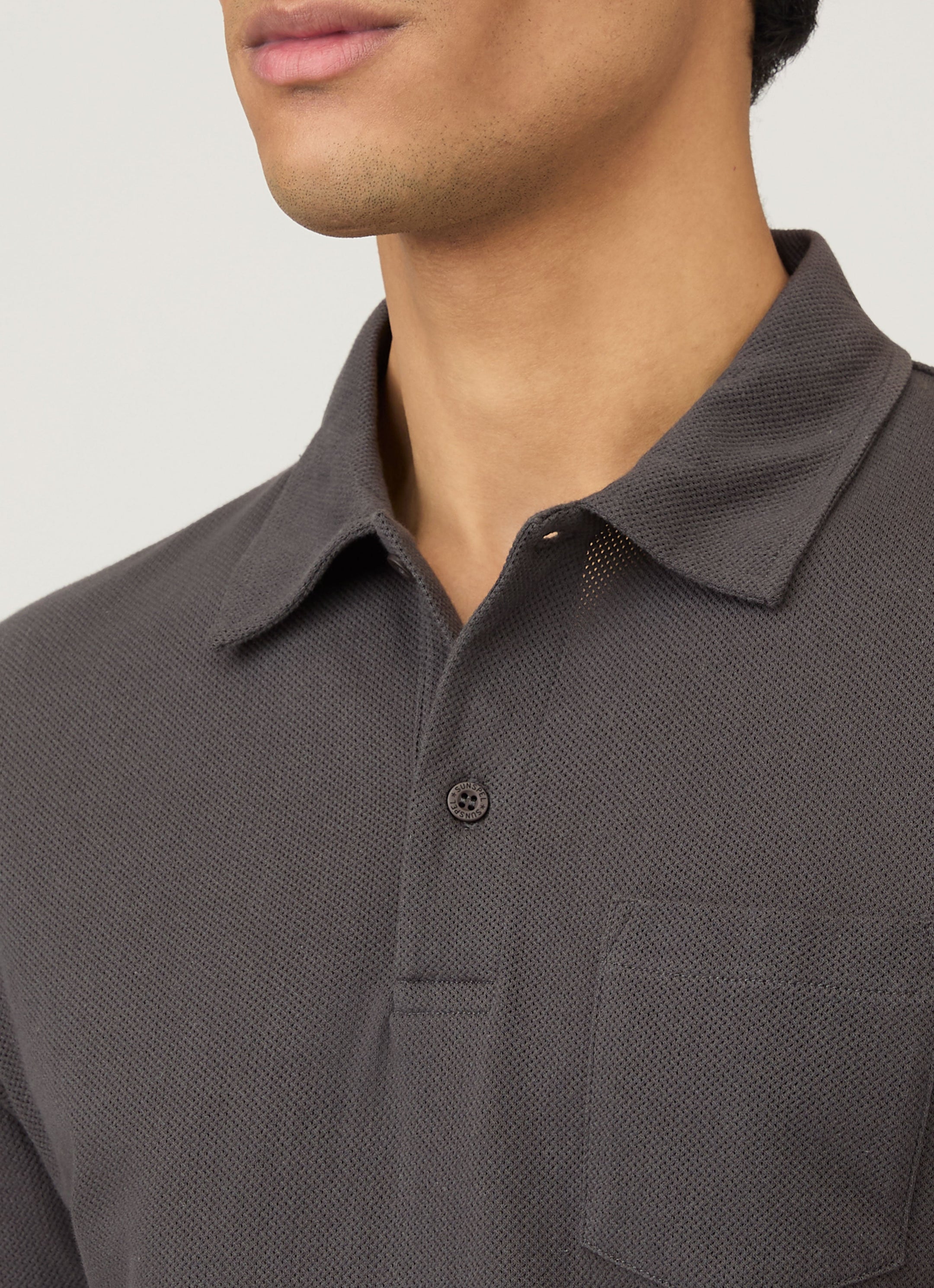 Men's Riviera Polo Shirt in Charcoal