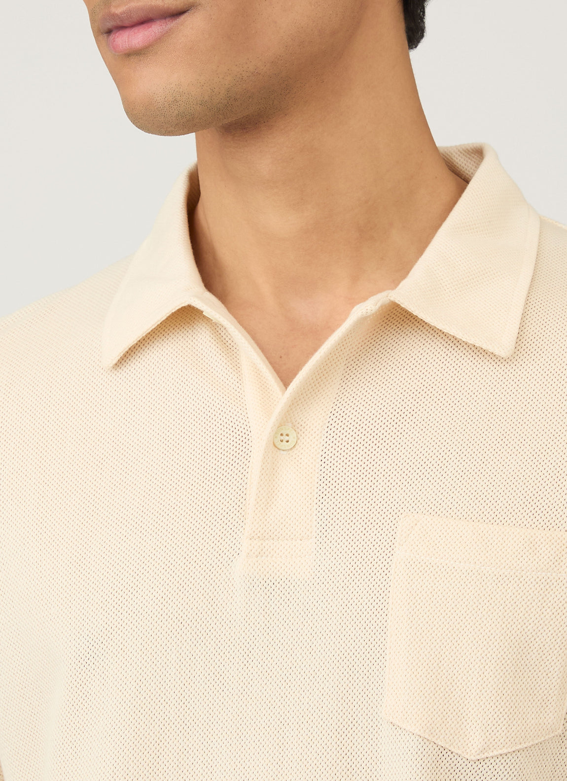 Men's Undyed Riviera Polo Shirt in Undyed