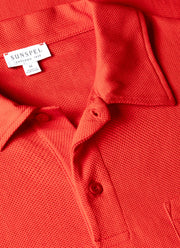 Men's Riviera Polo Shirt in Bright Red