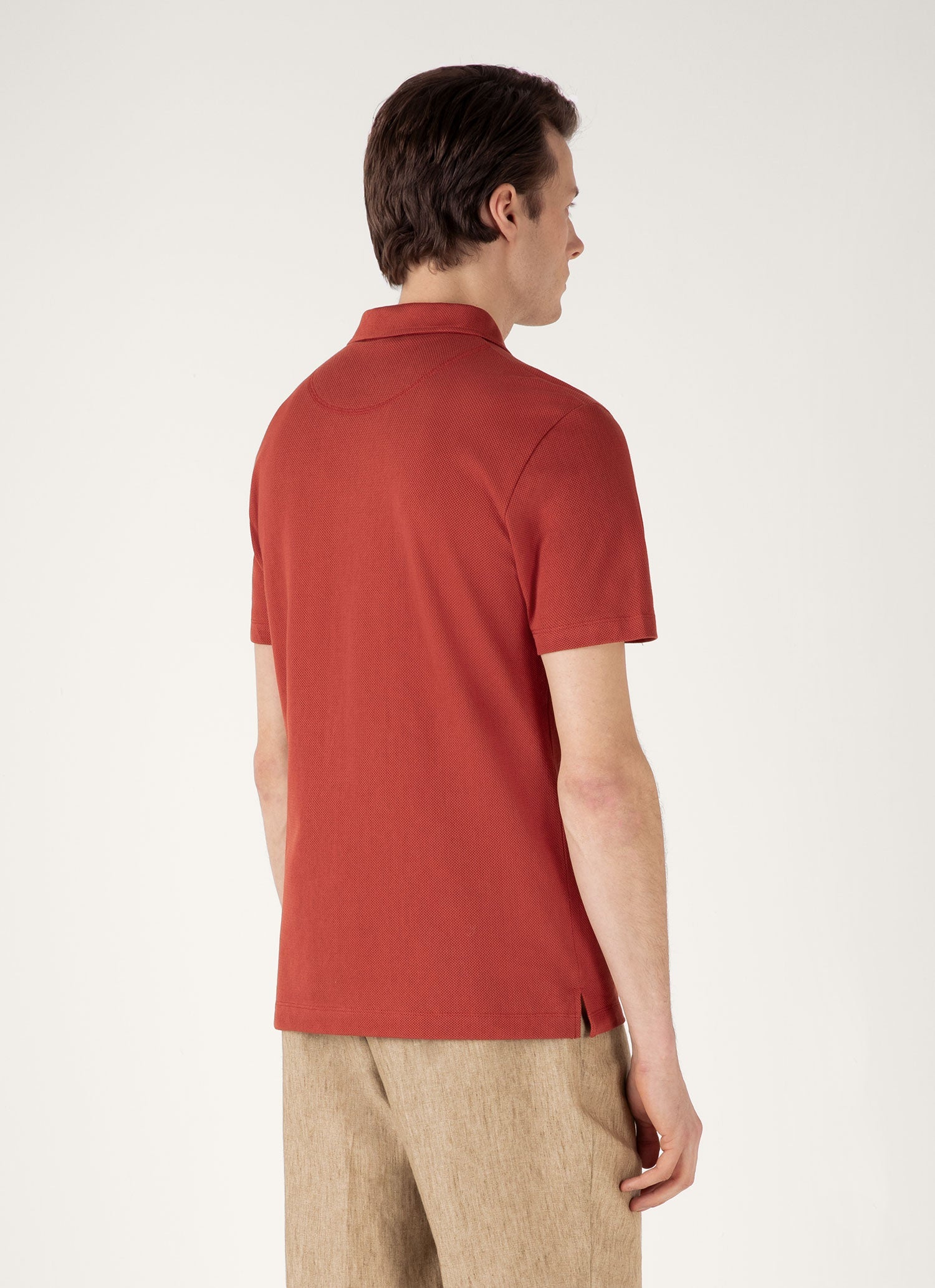 Men's Riviera Polo Shirt in Garnet Red