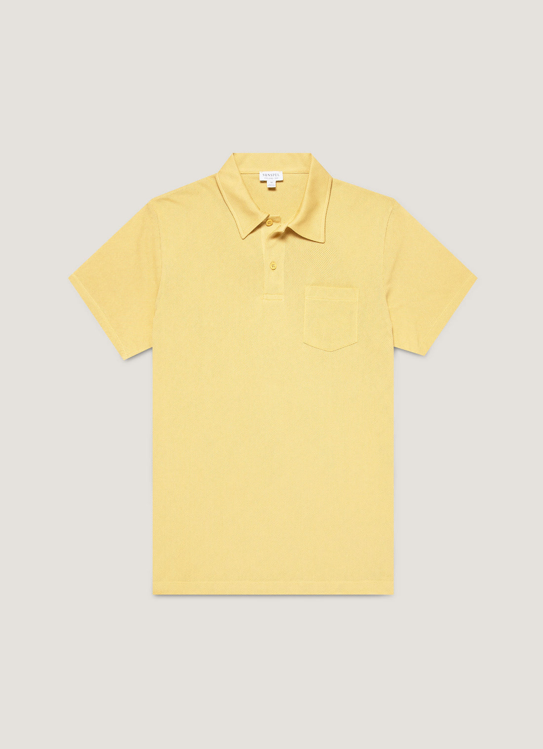 Men's Riviera Polo Shirt in Dusty Yellow