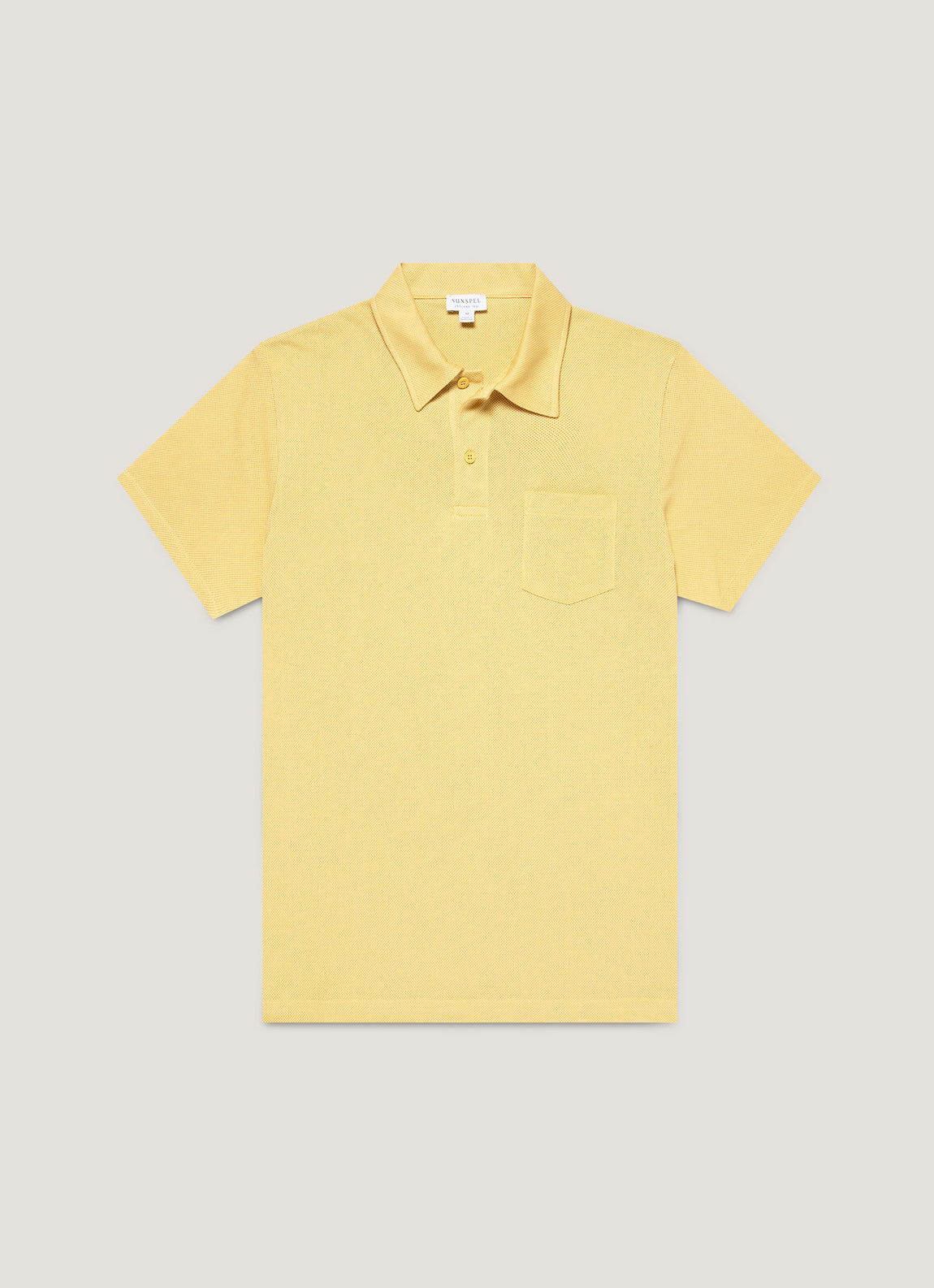 Men's Riviera Polo Shirt in Dusty Yellow